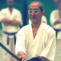 Master Harada with a bokken