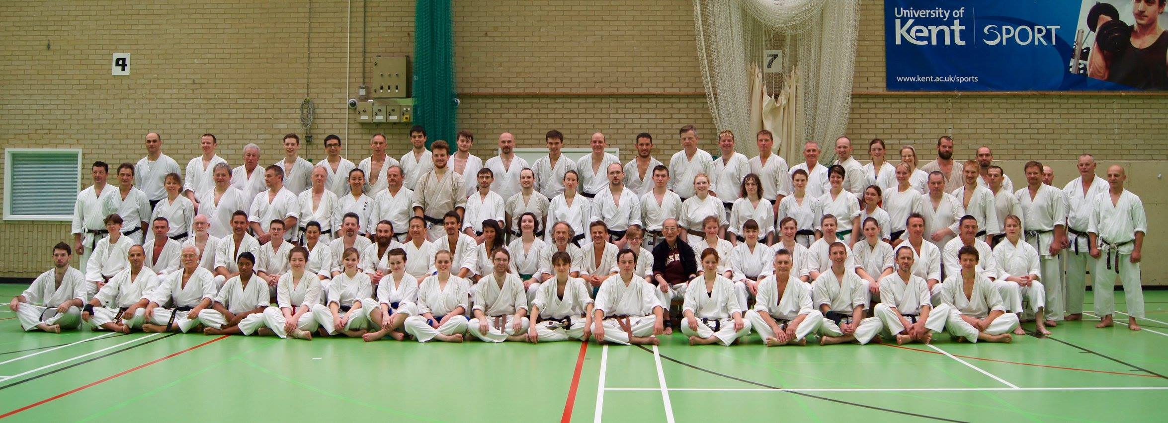 Group photo at the end of a course